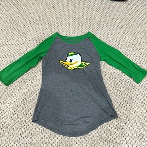 Nike University of Oregon Ducks baseball tee, women’s size XS